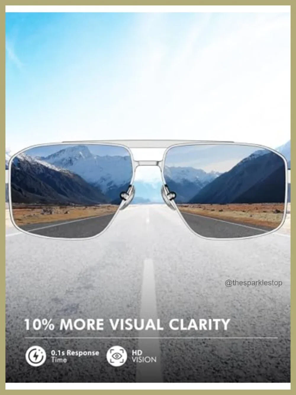 Aviator Polarized Sunglasses UV400 Protection Anti-Glare for Driving Fishing
